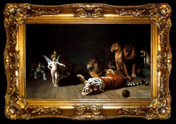 framed  Jean Leon Gerome The Love Conquerer, ta009-2